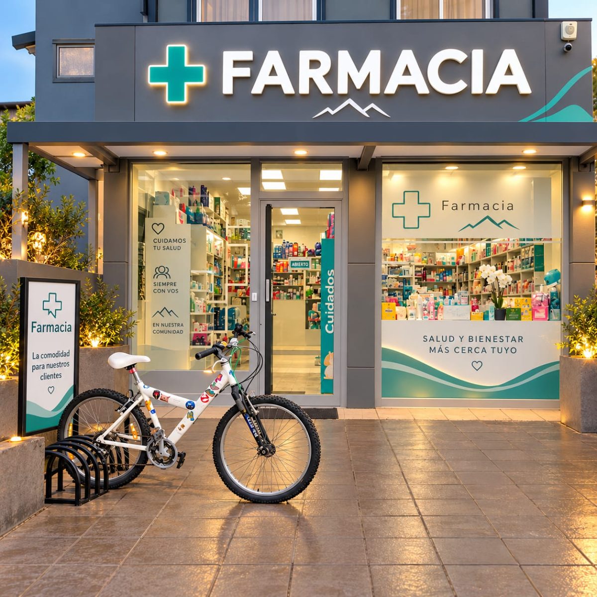 Fachada de la farmacia Austral